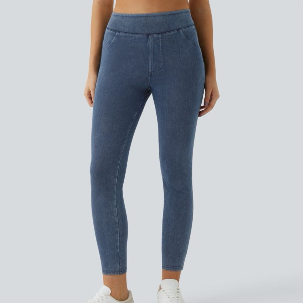 Halara 3x Flex High Waisted Pocket Denim Casual Leggings